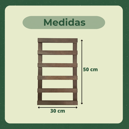 Treliça Jardim Vertical Pinus 30x50 cm Stain Nogueira - 3