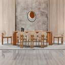 Ver imagem 1 de Conjunto para Sala de Jantar com 8 Cadeiras Tokyo Marrom/Milano/Imbuia