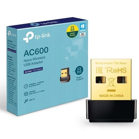 TP-LINK AC600 Archer T2U Adaptador USB Wireless Nano