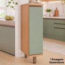 Ver imagem 4 de Balcão para Cozinha 100% MDF 20 cm 1 Porta Lótus Carvalho/Verde