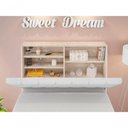 Ver imagem 3 de Cabeceira Box Isis Solteiro Fixação no Box MDF MDP Amarula Branco Framar