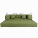 Ver imagem 5 de Sofá Cama na Caixa 3 Lugares Orgânico Moderno Premium Boucle