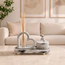 Ver imagem 4 de Kit Difusor Aromatizador de Ambiente Marmorizado Love com Porta-Joias – Mescla