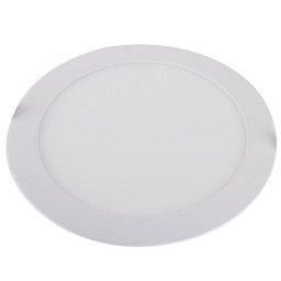 Plafon/Painel de Embutir LED Slim Redonda 12W Luminária Teto Gesso Drywall Luz Amarela 3000K - 1 Plafon/Painel de Embutir LED Slim Redonda 12W Luminária Teto Gesso Drywall Luz Amarela 3000K - 1