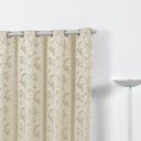 Ver imagem 3 de Cortina para Sala Quarto Semi Blackout Jacquard Palha 6,00x2,80