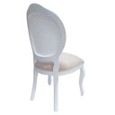 Ver imagem 2 de Cadeira Medalhão Madeira Entalhada com Tela Telinha Palhinha Poltrona Natural Provençal Indiana Deco