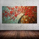 Ver imagem 1 de Quadro Pintura Tela Abstrato Moderno 2186: 80cm (A) x 160cm (L)
