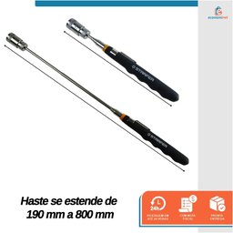 Pegador Magnético Telescópico com Led Starfer Ferramenta de Precisão para Resgate de Peças em Locais - 5