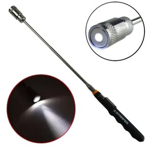 Pegador Magnético Telescópico com Led Starfer Ferramenta de Precisão para Resgate de Peças em Locais