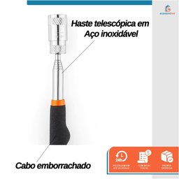 Pegador Magnético Telescópico com Led Starfer Ferramenta de Precisão para Resgate de Peças em Locais - 2