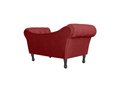 Ver imagem 2 de Recamier Decorativo Divã Dubai Couro Vermelho Pés Madeira Mz Decor