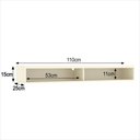 Ver imagem 2 de Rack Suspenso Nicho Slim 110 cm TV até 43 Polegadas para Sala Quarto Bancada Funcional