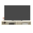 Ver imagem 4 de Rack Suspenso Nicho Slim 110 cm TV até 43 Polegadas para Sala Quarto Bancada Funcional