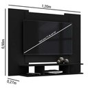 Ver imagem 3 de Painel Ej para Tv até 50 Pol Preto - Rede Móveis