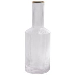 Jarra de Cristal Canelada Fio de Ouro - 800 ml - 1