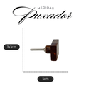 Ver imagem 4 de Puxador Decorativo Móveis Gaveta Acrílico Ambar Madeira