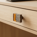 Ver imagem 1 de Puxador Decorativo Móveis Gaveta Acrílico Ambar Madeira