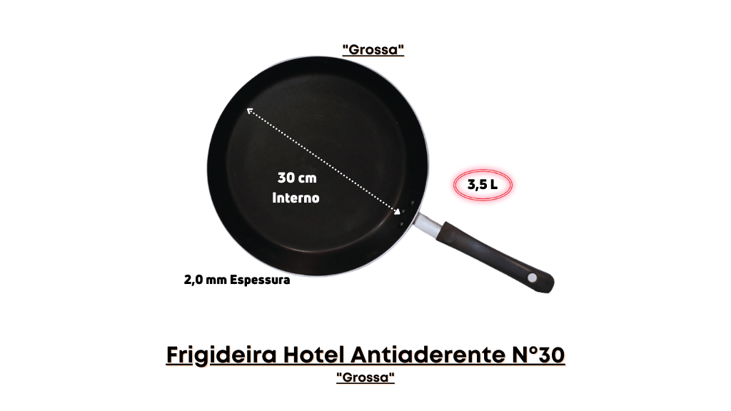 Frigideira Hotel Antiaderente Nº 30: Estilo e Qualidade na Cozinha Luz Nobre - 4