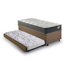 Bicama Box Baú Solteirão com Colchão Adapto Molas Ensacadas Ecoflex Linho Marrom 96x203 - 9