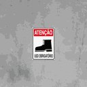 Ver imagem 1 de Combo 6 Placas De Sinalização Atenção Bota Uso Obrigatório 20x30 Acesso - S-204 F9e