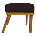Ver imagem 7 de Kit 2 Puffs Decorativos Firenze Retangular - Marrom Corino