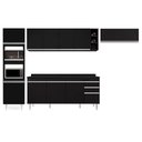 Ver imagem 6 de Armário de Cozinha Modulada 5 Peças CP17 Balcão com Tampo Preto - Lumil Lumil Móveis