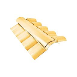 Cumeeira Central Articulada Pvc Colonial Marfim (par) - 1