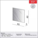 Ver imagem 2 de Painel Decorativo Quadrado com Espelho Colado 60x60cm Es7 Dalla Costa - Off White