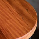 Ver imagem 3 de Conjunto Mesa Bistrô Alta e 4 Banquetas com Encosto Estilo Industrial Aura D09 Peroba - Mpozenato