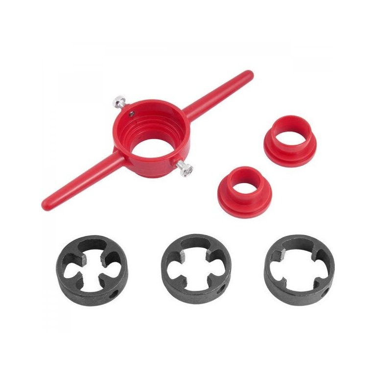 Jogo de tarraxas para canos de PVC de 1/2" a 1" Nove54
