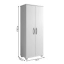 Ver imagem 4 de Armário Multiuso para Lavanderia 2 Portas 3 Prateleiras Aracaju Arte Móveis