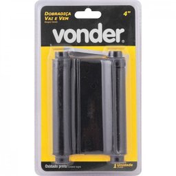 Dobradiça 4" oxidado preto vai e vem Vonder - 3