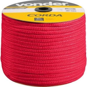 Corda multifilamento trançada 8 mm x 258 m verde em carretel Vonder