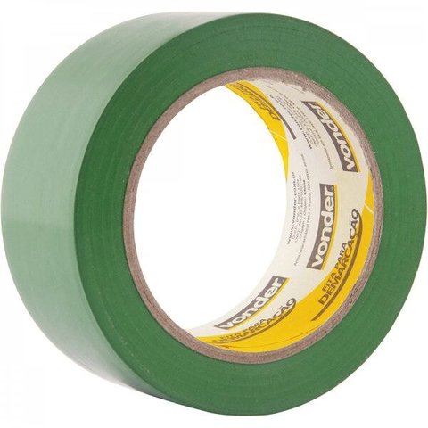 Fita adesiva para demarcação 48 mm x 30 m verde Vonder