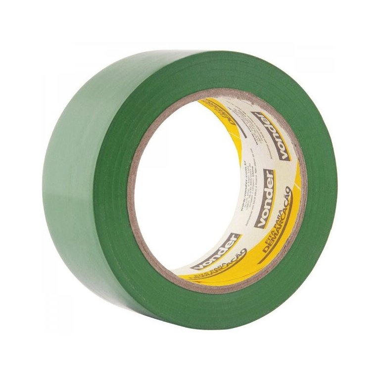 Fita adesiva para demarcação 48 mm x 30 m verde Vonder