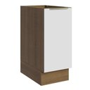 Ver imagem 1 de Balcão Madesa Lux 35 cm 1 Porta (Sem Tampo) Rustic/Branco Veludo
