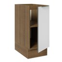 Ver imagem 7 de Balcão Madesa Lux 35 cm 1 Porta (Sem Tampo) Rustic/Branco Veludo