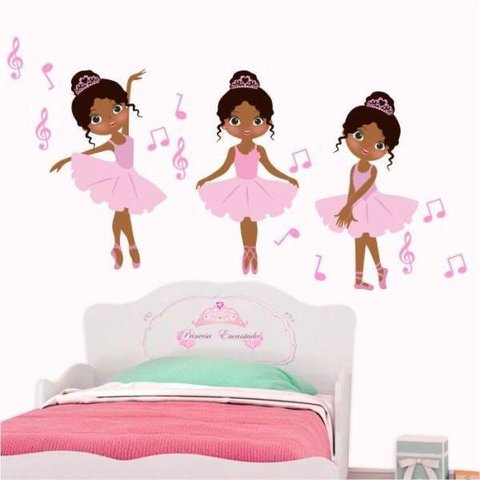 Adesivo Decorativo Trio Bailarinas