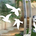 Ver imagem 2 de Adesivo Decorativo para Vidro Pássaros:branco