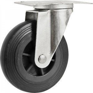 Rodízio giratório 5" para carrinho plataforma de 300 kg Nove54