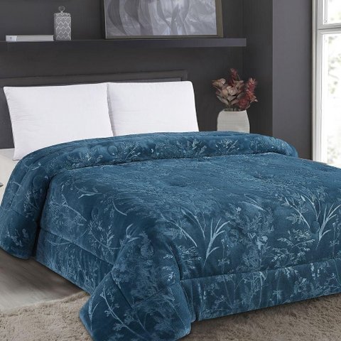 Edredom La Vie Queen 2,40x2,60 Azul Jolitex