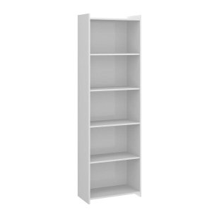 Estante Livreiro para Escritório 04 Prateleiras 57x183x30 Branco 0700 - Menu