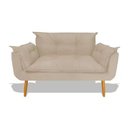 Ver imagem 1 de Namoradeira Decorativa Opala Suede:bege