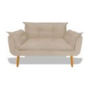 Ver imagem 1 de Namoradeira Decorativa Opala Suede:bege