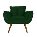 Ver imagem 3 de Jogo 2 Poltronas Decorativa Estofada Para Consultório Opala Suede Verde - LM DECOR