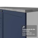 Ver mais imagens de Balcão de Cozinha 70 cm 2 Portas (sem Tampo) Branco/Azul Vik Madesa