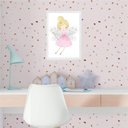 Ver imagem 2 de Quadro Infantil Menina Fada Madrinha 33x24cm:madeira Branca
