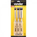 Ver imagem 2 de Jogo de formão com 3 peças Vonder