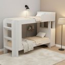 Ver imagem 1 de Cama Beliche Juvenil Escadas Baú Armário 240cm Tecnomóbili