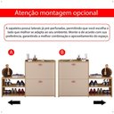 Ver imagem 7 de Sapateira Vertical Gavetas Basculante Banco Prateleira Hall Entrada Canto Quarto Retrô Hanover/